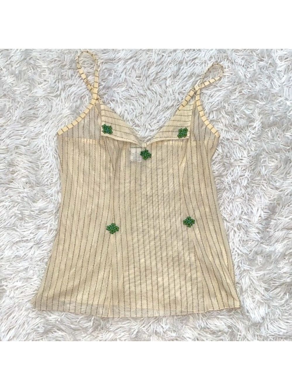 Vintage 90’s Intimissi sheer pin stripe cami - Picture 10 of 11